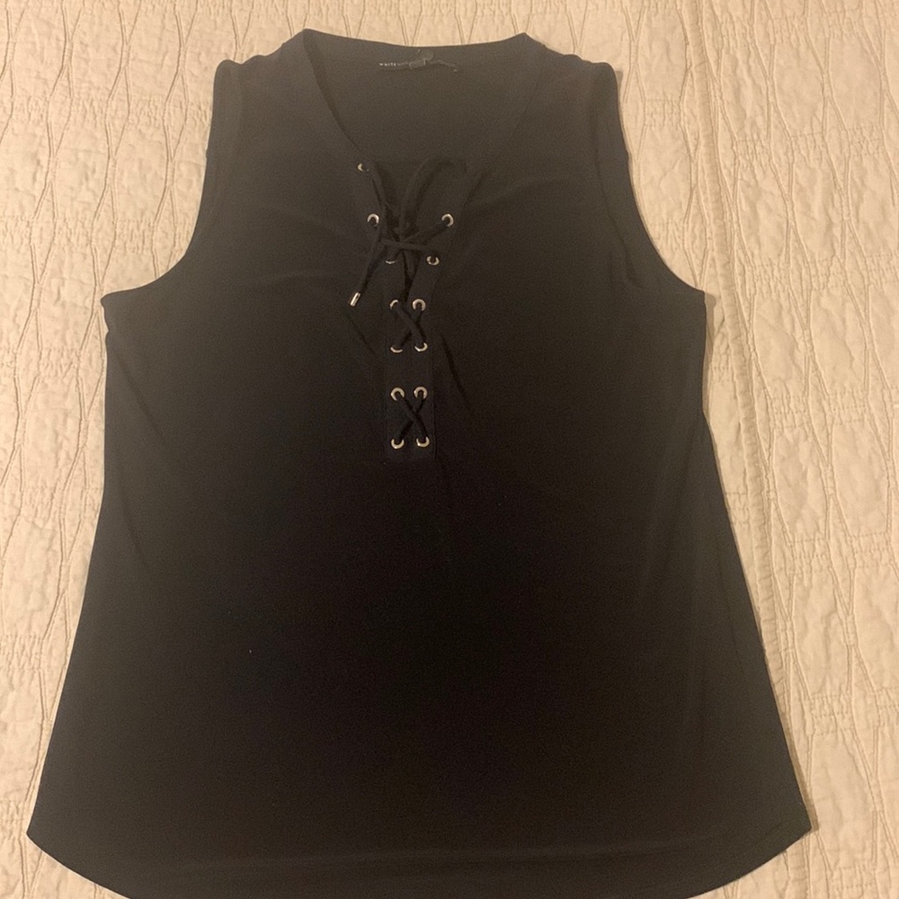 White House Black Market Black Tank Medium